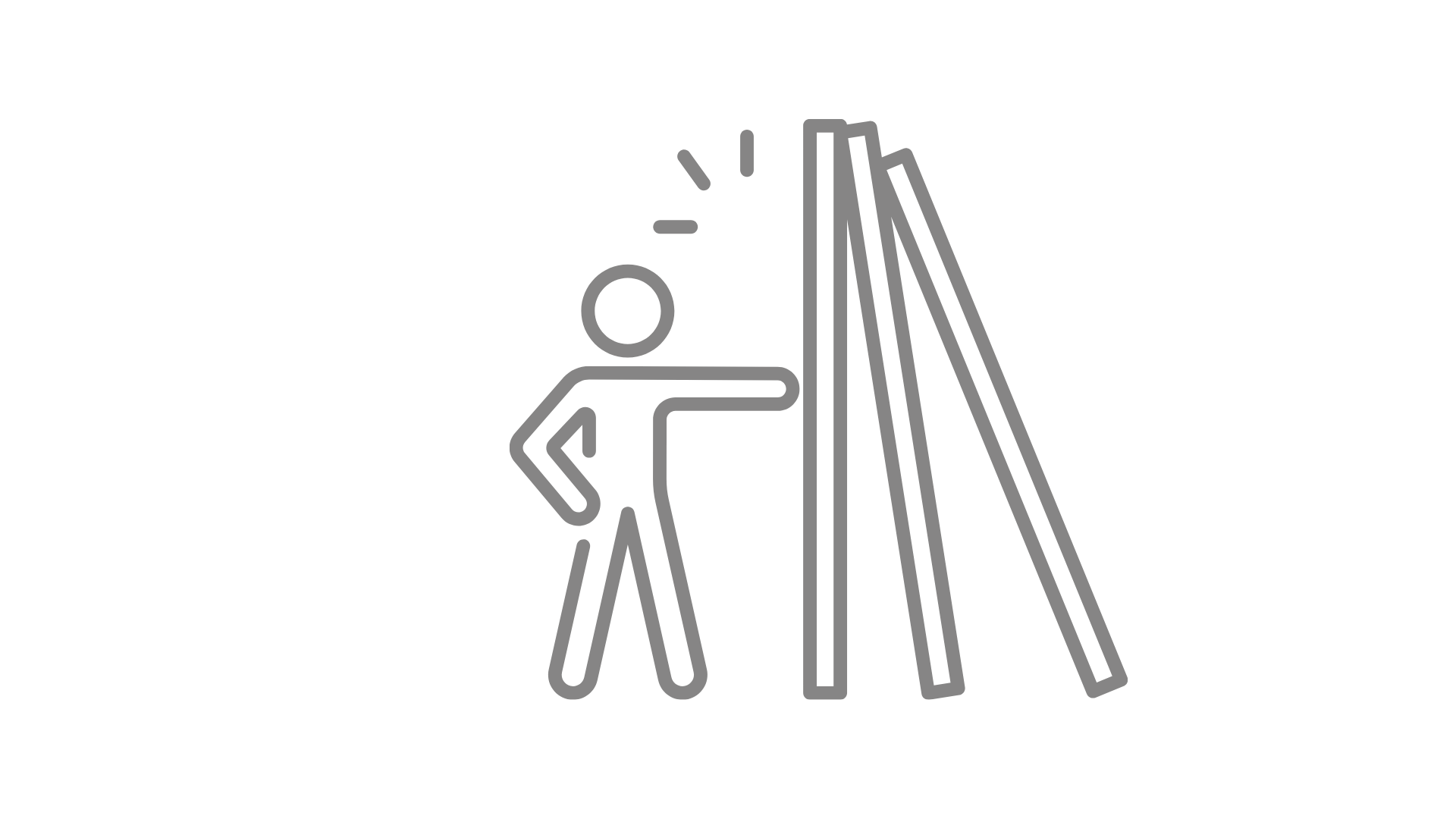 Person setting boundaries with stop gesture representing resilience and boundaries